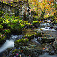 Buy canvas prints of Borrowdale Water Mill, Lake District. by Daniel Farrington