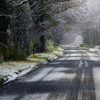 Buy canvas prints of Frosty Roads by Kelly Bailey
