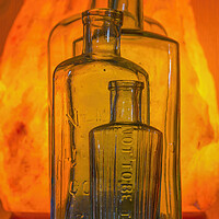 Buy canvas prints of Vintage Bottles by Kelly Bailey