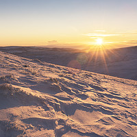 Buy canvas prints of Winter descends over the Beacons by Ramas King