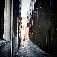 Buy canvas prints of The Alleyways of Venice, Italy by Juli Davine