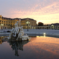 Buy canvas prints of  Shonnbrunn Palace at Sunset                       by Mark Seleny