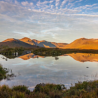 Buy canvas prints of Lochan na h'Achlaise at Sunrise by Tony Keogh