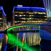 Buy canvas prints of Media City at Salford Quays near Manchester by Tony Keogh