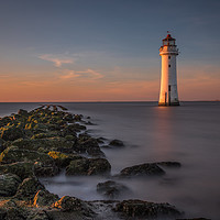 Buy canvas prints of Perch Rock Lighthouse at New Brighton by Tony Keogh