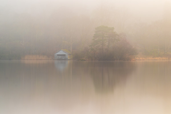 The Boat House on Rydal Water in the Lake District Framed Mounted Print by Tony Keogh