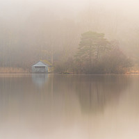 Buy canvas prints of The Boat House on Rydal Water in the Lake District by Tony Keogh