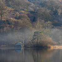 Buy canvas prints of The Boat House on Rydal Water in the Lake District by Tony Keogh