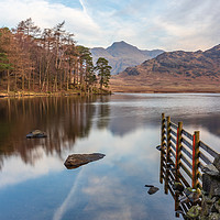 Buy canvas prints of Blea Tarn and the Langdales by Tony Keogh