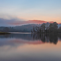 Buy canvas prints of Rydal Water sunrise in the Lake District by Tony Keogh