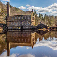Buy canvas prints of Gibson Mill at Hardcastle Crags  by Tony Keogh