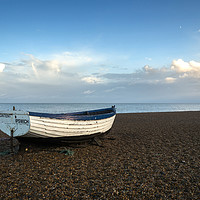 Buy canvas prints of Boat on shingle, Aldburgh by Donnie Canning