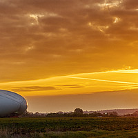 Buy canvas prints of The Airlander 10 at Cardington by Donnie Canning