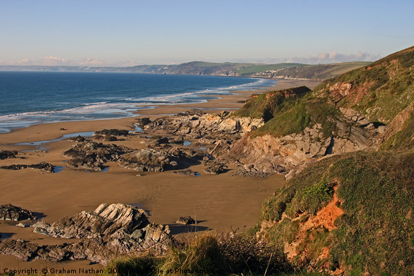 Serenity in Whitsand Bay Picture Board by Graham Nathan