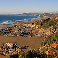 Buy canvas prints of Serenity in Whitsand Bay by Graham Nathan