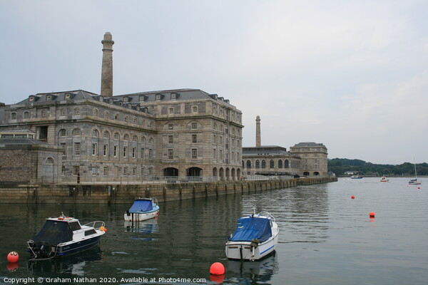 looking at the Royal William yard Plymouth Picture Board by Graham Nathan