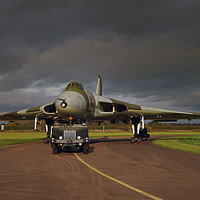 Buy canvas prints of RAF Vulcan Bomber by Chris Mills
