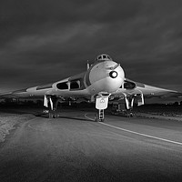 Buy canvas prints of RAF Vulcan XM655 by Chris Mills