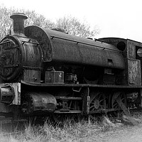 Buy canvas prints of Steam Train Graveyard, at Tanfield Railway by John Stoves