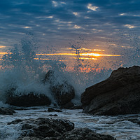 Buy canvas prints of Incoming Tide at Sun Rise by John Stoves