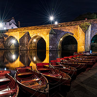 Buy canvas prints of Durham Boathouse by Night by John Stoves