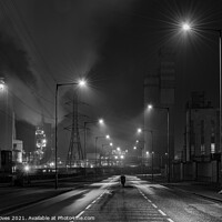 Buy canvas prints of Industrial Black and White  by John Stoves