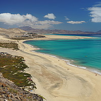 Buy canvas prints of Playa de Sotavento, Fuerteventura by Ashley Wootton