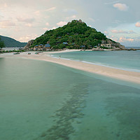 Buy canvas prints of Early Morning on Koh Nang Yuan, Thailand by Ashley Wootton