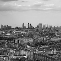 Buy canvas prints of London skyline panorama by Linda More