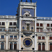 Buy canvas prints of Torre dell'orologio, Venice by Linda More
