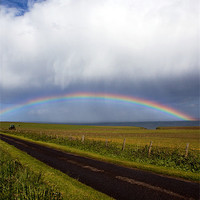 Buy canvas prints of Road to the end of the rainbow by Linda More