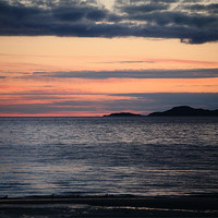 Buy canvas prints of Camusdarach beach sunset by Linda More
