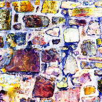 Buy canvas prints of Abstract grunge wall art by Linda More