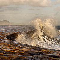 Buy canvas prints of Wave Attack by Steve Rackham