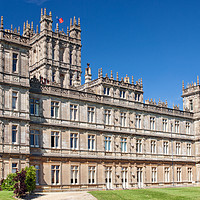 Buy canvas prints of Highclere Castle, Downton Abbey by Martin Bennett
