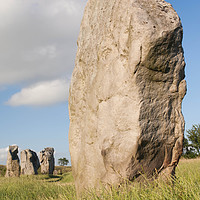 Buy canvas prints of A standing stone at Avebury stone circle by Martin Bennett