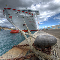 Buy canvas prints of The Ferry, Morro Jable, Fuerteventura by John Parker