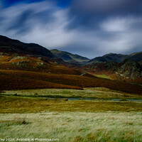 Buy canvas prints of The Fells above Coniston by Jill Bramley