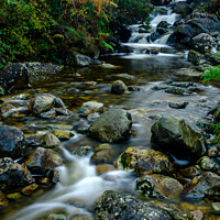 Buy canvas prints of Lake District Waterfall by Jill Bramley