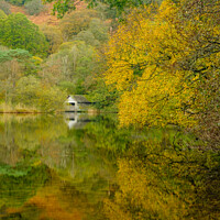 Buy canvas prints of Rydal Water Boathouse by Jill Bramley