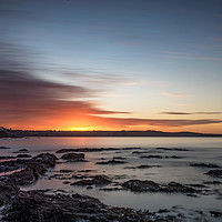 Buy canvas prints of Sunset Over Porthpean by Barry Smith