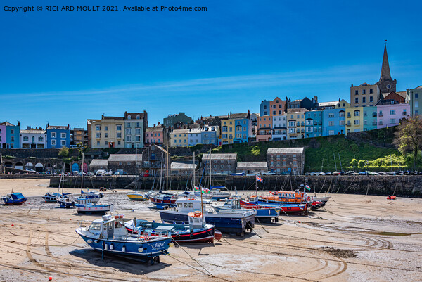 Tenby harbour  Picture Board by RICHARD MOULT