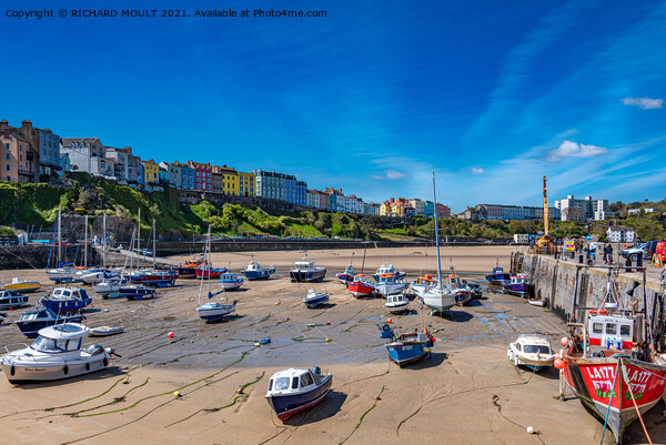 Tenby Harbour  Picture Board by RICHARD MOULT