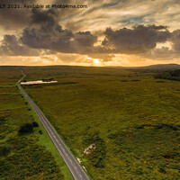 Buy canvas prints of Cefn Bryn on Gower at Sunset by RICHARD MOULT