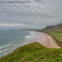 Buy canvas prints of Rhossili bay and Llangenith beach by RICHARD MOULT