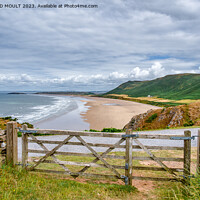 Buy canvas prints of Rhossili bay on Gower South Wales by RICHARD MOULT