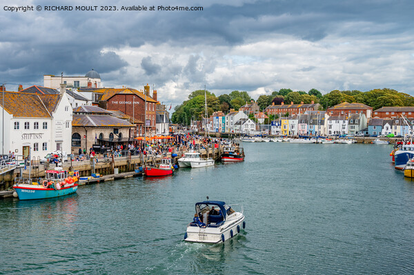Weymouth Harbour in Dorset Picture Board by RICHARD MOULT