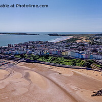 Buy canvas prints of Seagulls Eye View of Tenby from the drone by RICHARD MOULT