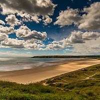 Buy canvas prints of Oxwich Bay by RICHARD MOULT