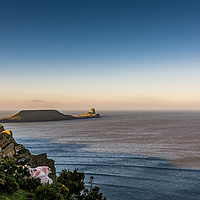 Buy canvas prints of Winter Sunshine At Rhossili by RICHARD MOULT